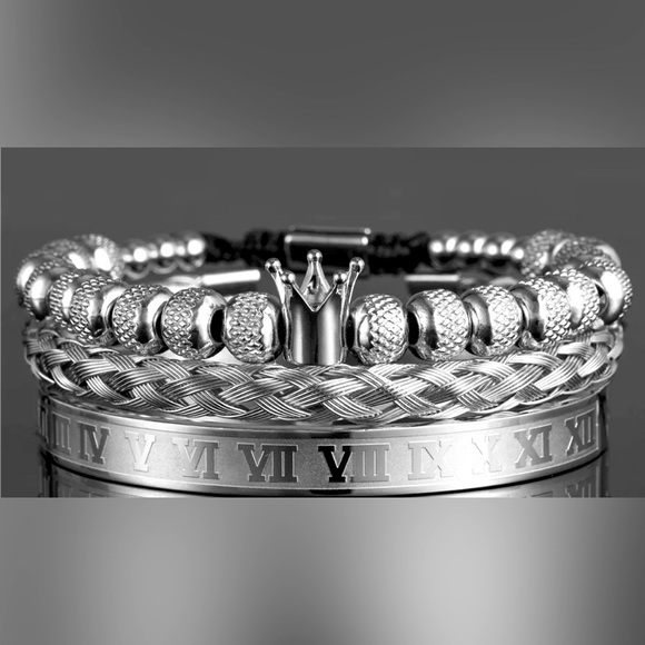 3 pieces crown bracelet set - Picture 1 of 1